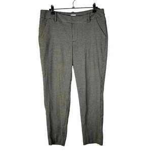 A New Day Black & White Houndstooth Straight Leg Dress Pants 6